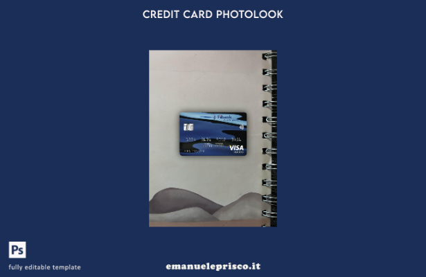 modello frontale photolook per carta classica visto Guinea Fibank stile verifica